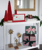 Hannas Handiworks Christmas Countdown Advent Calendar- Magnetic Wooden Tabletop Holiday Decor- Move The Attached Christmas Tree