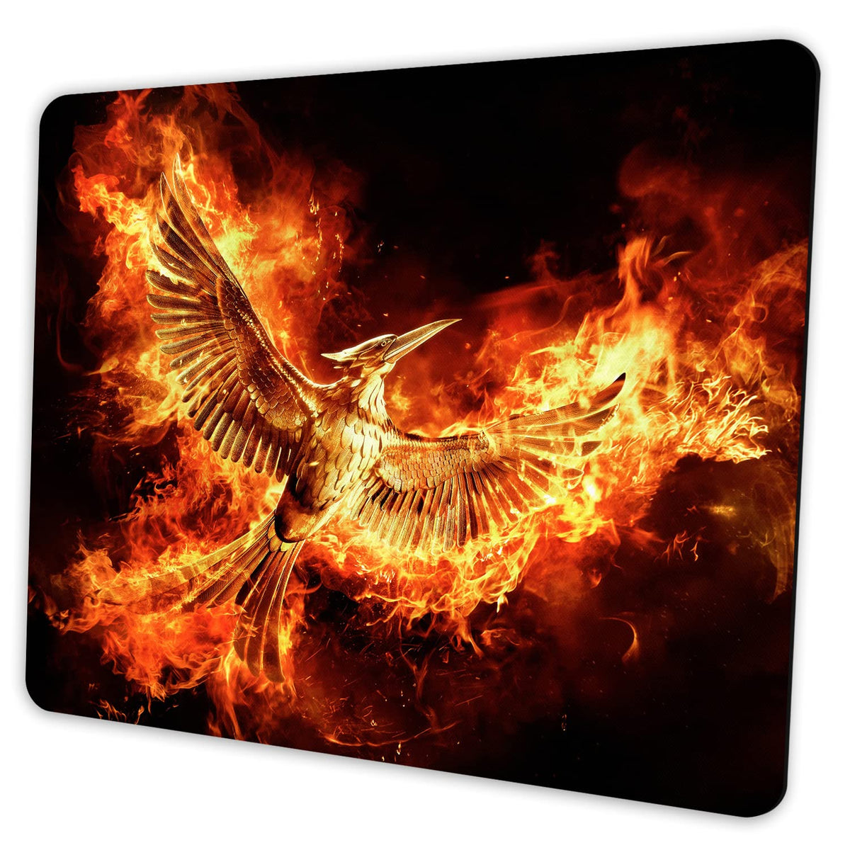 Shalysong Cool Phoenix Mouse Pad Personalized Design, Non-Slip Surface, Rubber Base, Small Office Desk Pad For Computers And Lap