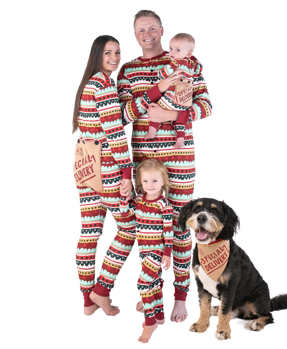Lazy One Flapjacks, Matching Pajamas For The Dog, Baby, Kids, Teens, And Adults (Special Delivery, Xx-Large)