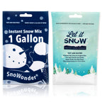 Instant Snow Powder For Slime 4 Pack Let It Snow (2) And Snowonder (2) Made In The Usa - Artificial Snow Mix Fake Snow Holiday D