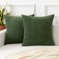 Kevin Textile Throw Pillow Covers Soft Corduroy Decorative Set Of 2 Boho Striped Pillow Covers Pillowcases Farmhouse Home Decor