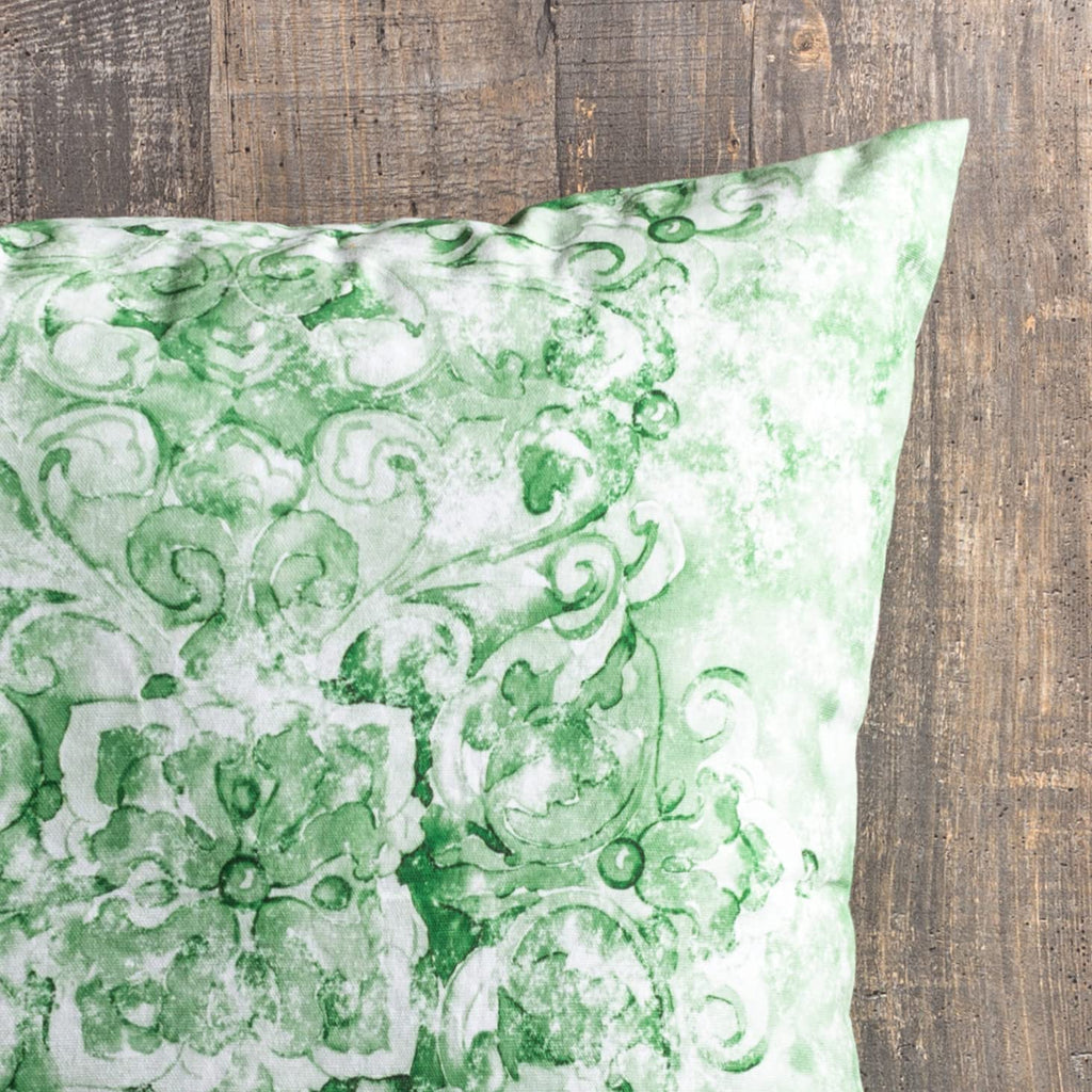Maison D' Hermine Decorative Pillow Cover 100% Cotton 18 Inch X 18 Inch Square Toile Cushion Covers With Invisible Zipper For Sofa, Bedroom, Home, Secret Garden - Quite Courtyard - Spring/Summer
