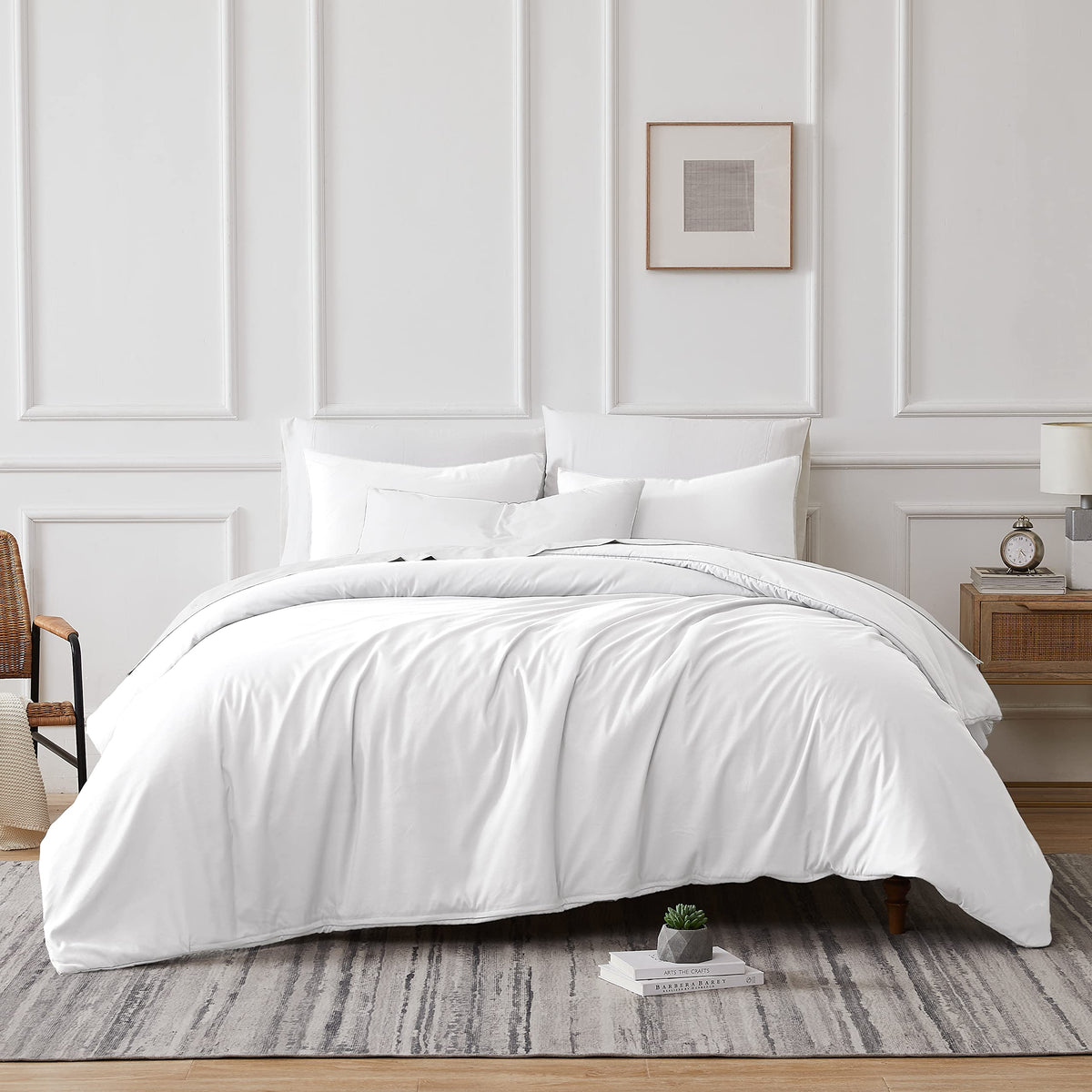 Vilano Springs Collection - Premium Quality, Soft, Wrinkle, Fade, & Stain Resistant, Easy Care, Oversized Duvet Cover Set, Full/