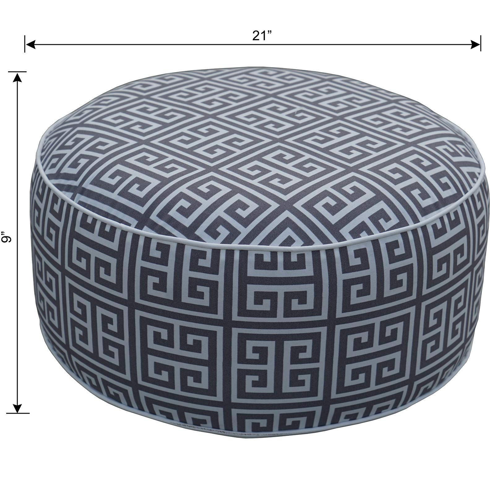 Kozyard Inflatable Stool Ottoman Used For Indoor Or Outdoor, Kids Or Adults, Camping Or Home (Affinity)