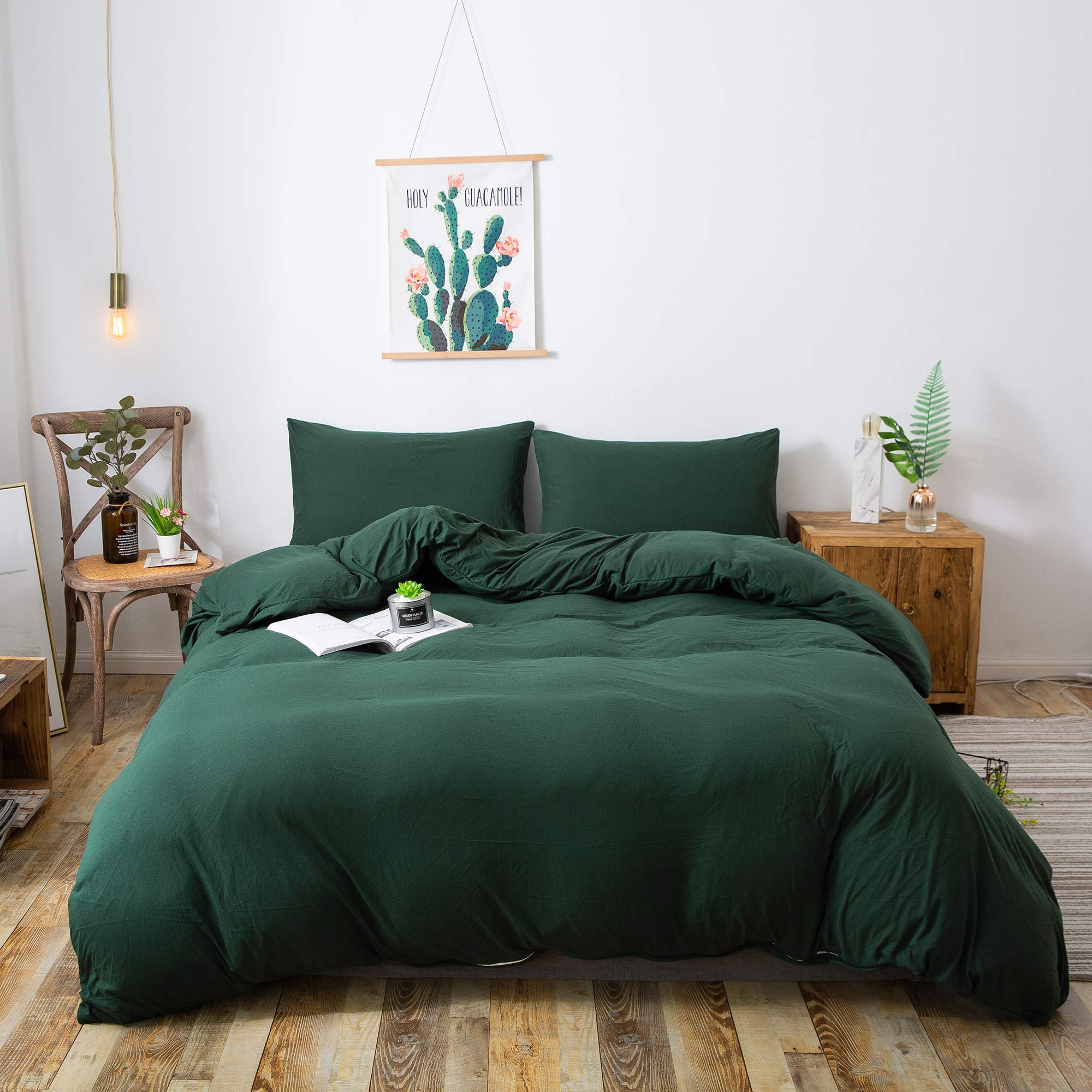 Household 4Pcs 100% Jersey Cotton Pillowcase Queen Size 20 * 30 -Light Weight, Comfortable, Super Soft Pillow Case With Envelope