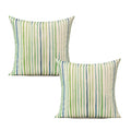 All Smiles Spring Outdoor Throw Pillow Covers 18X18 Set Of 2 Green Sunbrella Decorative Cushion Cases Porch Decor For Patio Benc