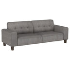 Coaster Home Furnishings Deerhurst 2-Piece Upholstered Track Arm Sofa Set Charcoal