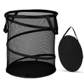 BATTOO Mesh Collapsible Laundry Baskets, Foldable Pop Up Laundry Hamper, Large Laundry Basket Hamper for Laundry, Bathroom, Kids