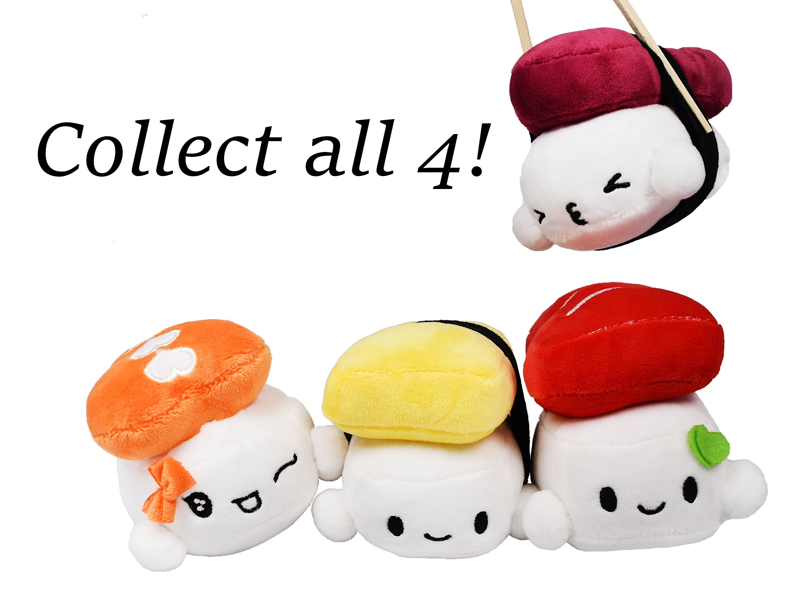 Mango Steam Soft Stuffed Cute Kawaii Sushi Plush/Stuffed Animal/Pillow/Toy (Large - 10 Inches, Tuna)