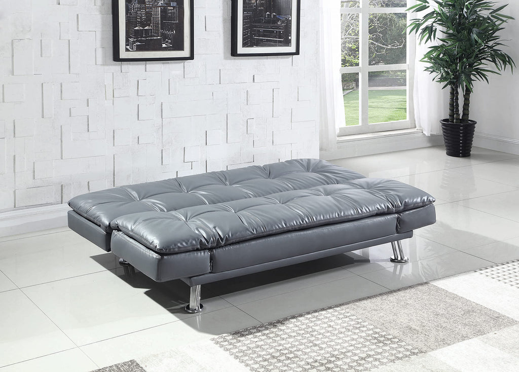 Coaster Home Furnishings Dilleston Tufted Back Upholstered Sofa Bed Grey