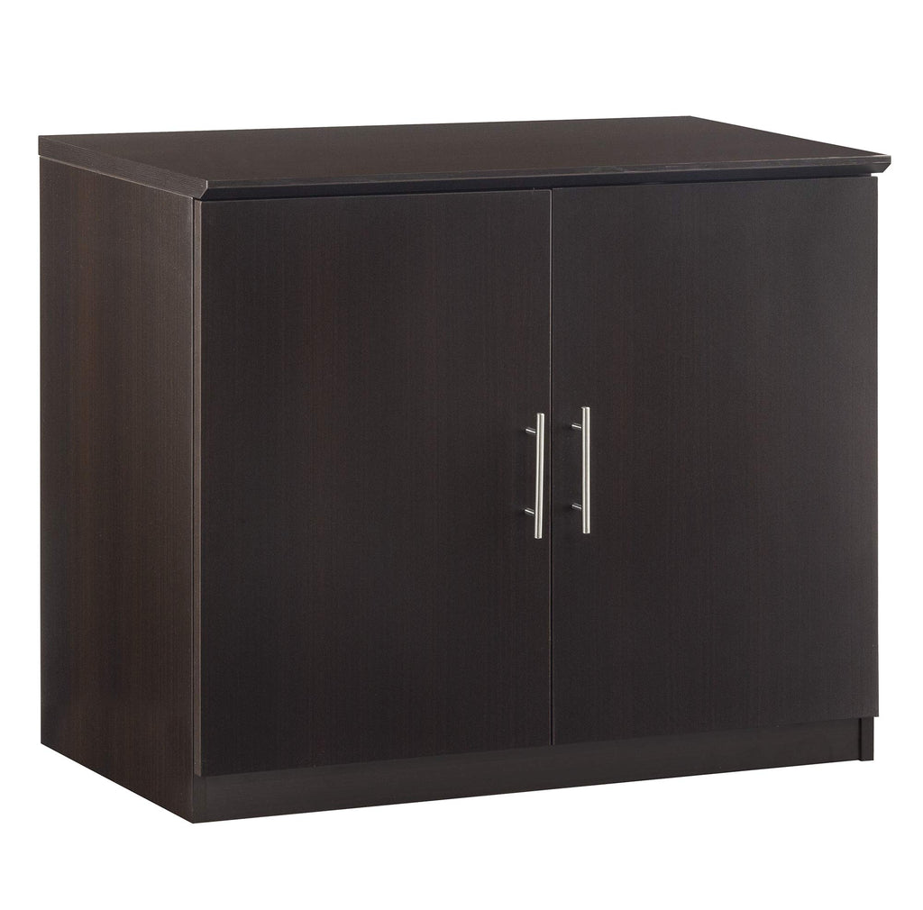 Safco Mayline MSCLDC Medina 2-Door Storage Cabinet, 36"W, Mocha Laminate