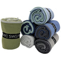 We Sweats (6 Pack) Microfiber Gym Towels, Silver ION Odor-Free Absorbent Fiber, Fast Drying Men & Women Workout Gear for Body Sw
