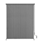 Vicllax Outdoor Roller Shade, Patio Cordless Blinds Roll Up Shade (6' W X 6' L), Grey