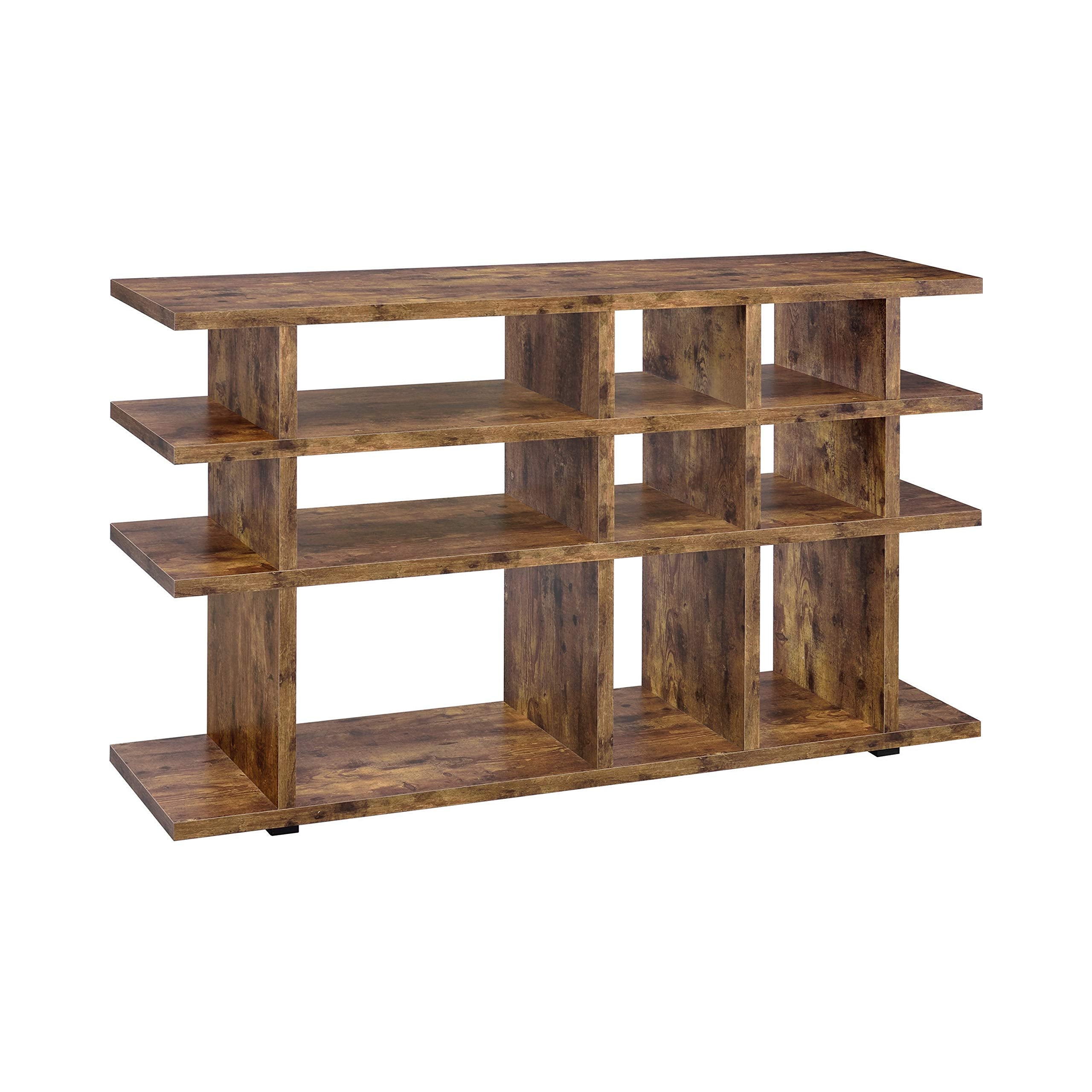 Coaster Furniture 3-Tier Bookcase Antique Nutmeg Open Shelves 801848
