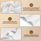 Nexcover Microfiber Hair Towel, 2 Pack (White Color) 9.8 Inch X 25.5 Inch Hair Turbans,Ultra Absorbent,Fast Drying Hair Towel Wr