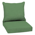 Arden Selections Outdoor Deep Seat Cushion Set, 22 X 24, Rain-Proof, Fade Resistant 22 X 24, Moss Green Leala