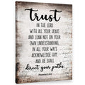 PHAMTE Proverbs 3:5-6 Trust In The Lord With All Your Heart Christian Wall Art, Bible Scripture Wall Decor, Christian Bible Scri