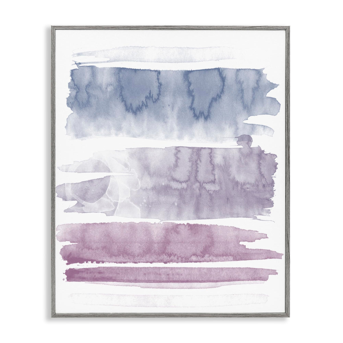 Stupell Industries Pastel Watercolor Splash Gray Framed Giclee Art Design by Denise Brown
