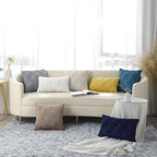 Decoruhome Decorative Throw Pillow Covers 20X20, Soft Plush Faux Wool Couch Pillow Covers For Home, Set Of 2, Navy Blue