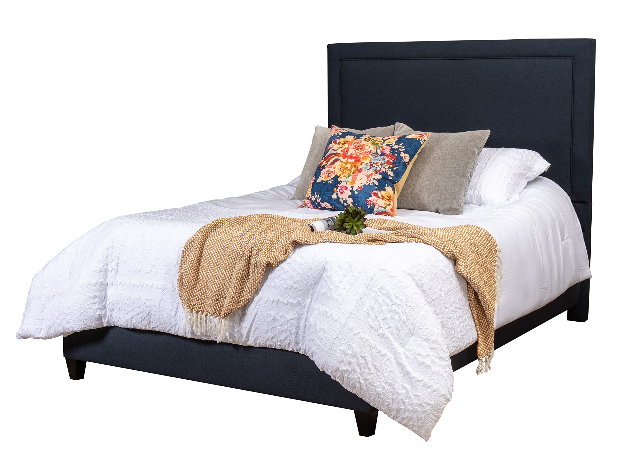 Leffler Home River Platform, Queen, Navy Blue