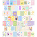 Thepaper9store Danish Pastel Collage Kit Aesthetic Room D?cor Self Adhesive Wall Posters Kit for Bed Room Decoration Teen Girls
