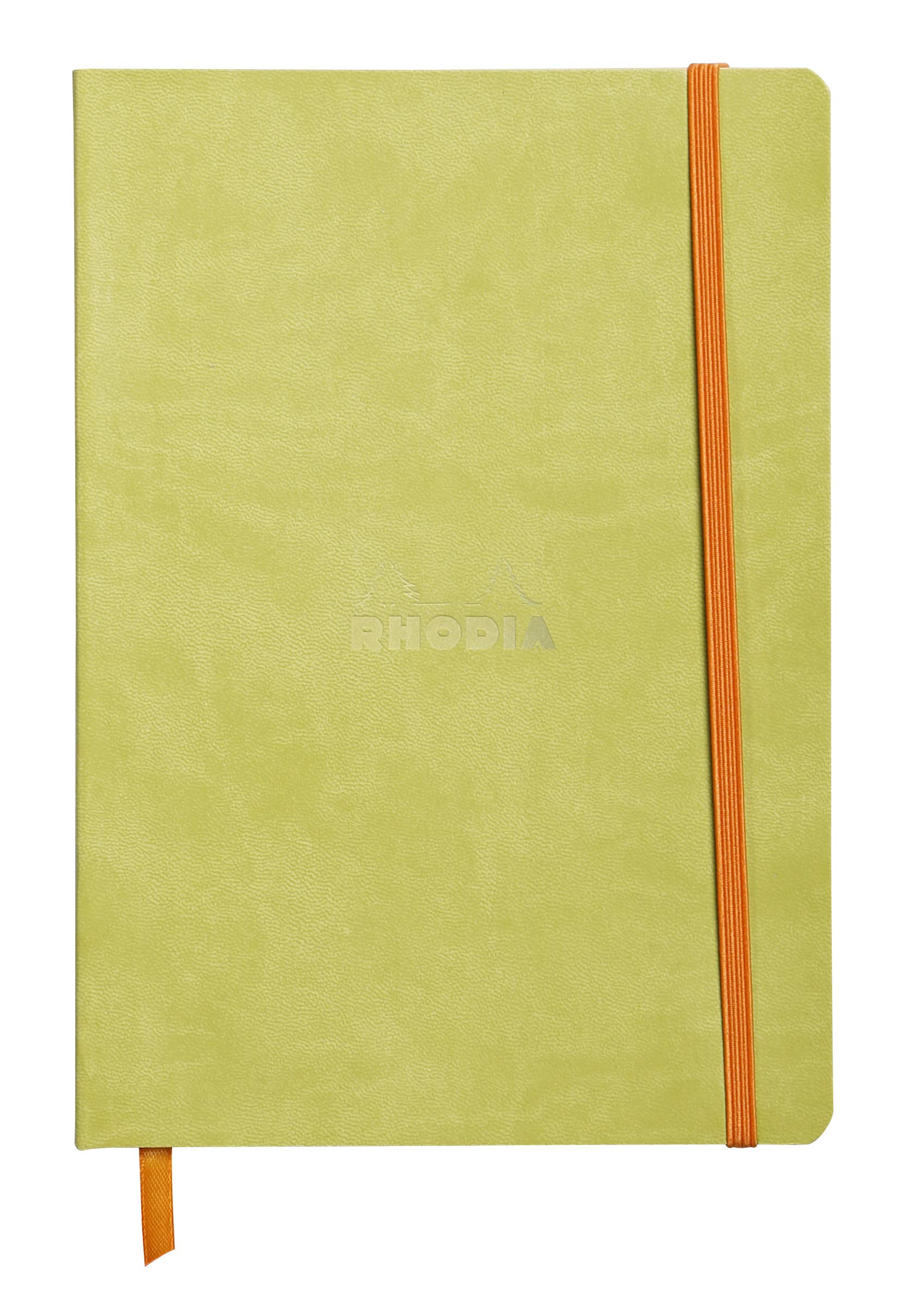 Rhodia 117406C - Anise Soft Notebook - A5 - Lined - 160 Pages - Clairefontaine Ivory Paper 90 G/M - Bookmark, Elastic Closure -