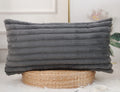 PANOD Faux Fur Decorative Lumbar Throw Pillow Covers 12 x 26,Long Boho Lumbar Pillow Covers Pillow Case Cushion Case for Couch B