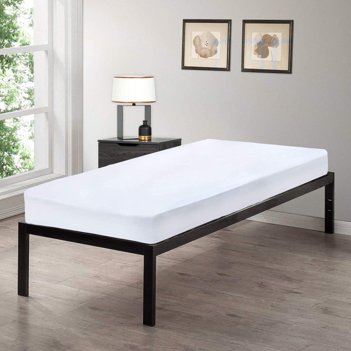 Cot Sheets (Fitted, Flat, Sets), 1 Fitted Cot Sheet - White