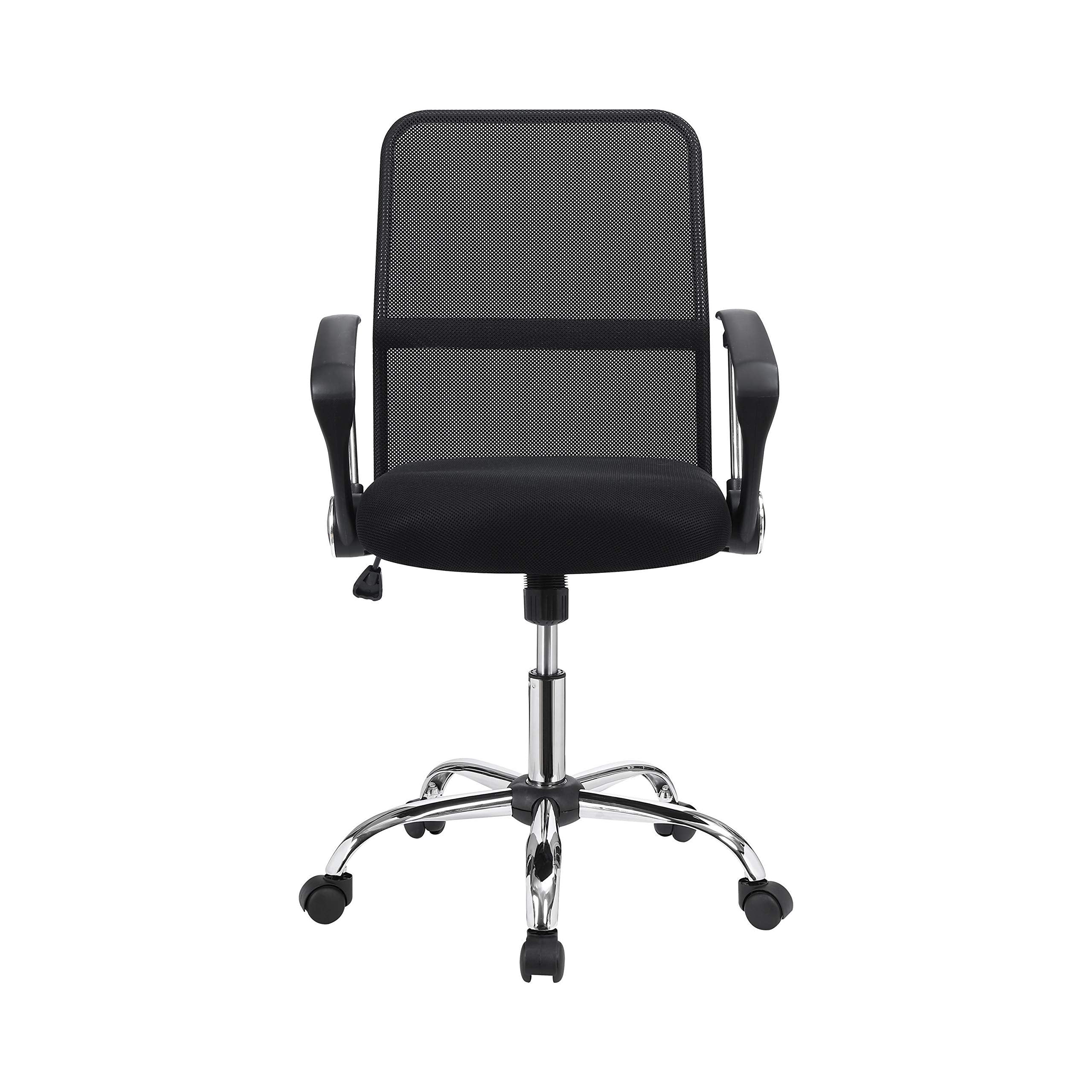 Coaster Furniture Office Chair Black Mesh Fabric Chrome 801319