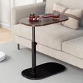 C Shaped Side Table, Adjustable Height C Shaped End Table, 360Swivel Couch Side Tables That Slide Under, Modern Small Coffee C T