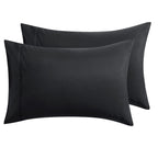Bedsure Pillowcases Standard Size Set Of 2 - Taupe Standard Pillow Cases 2 Pack 20 X 26 Inches, Brushed Microfiber, Pillow Case Covers With Envelop Closure