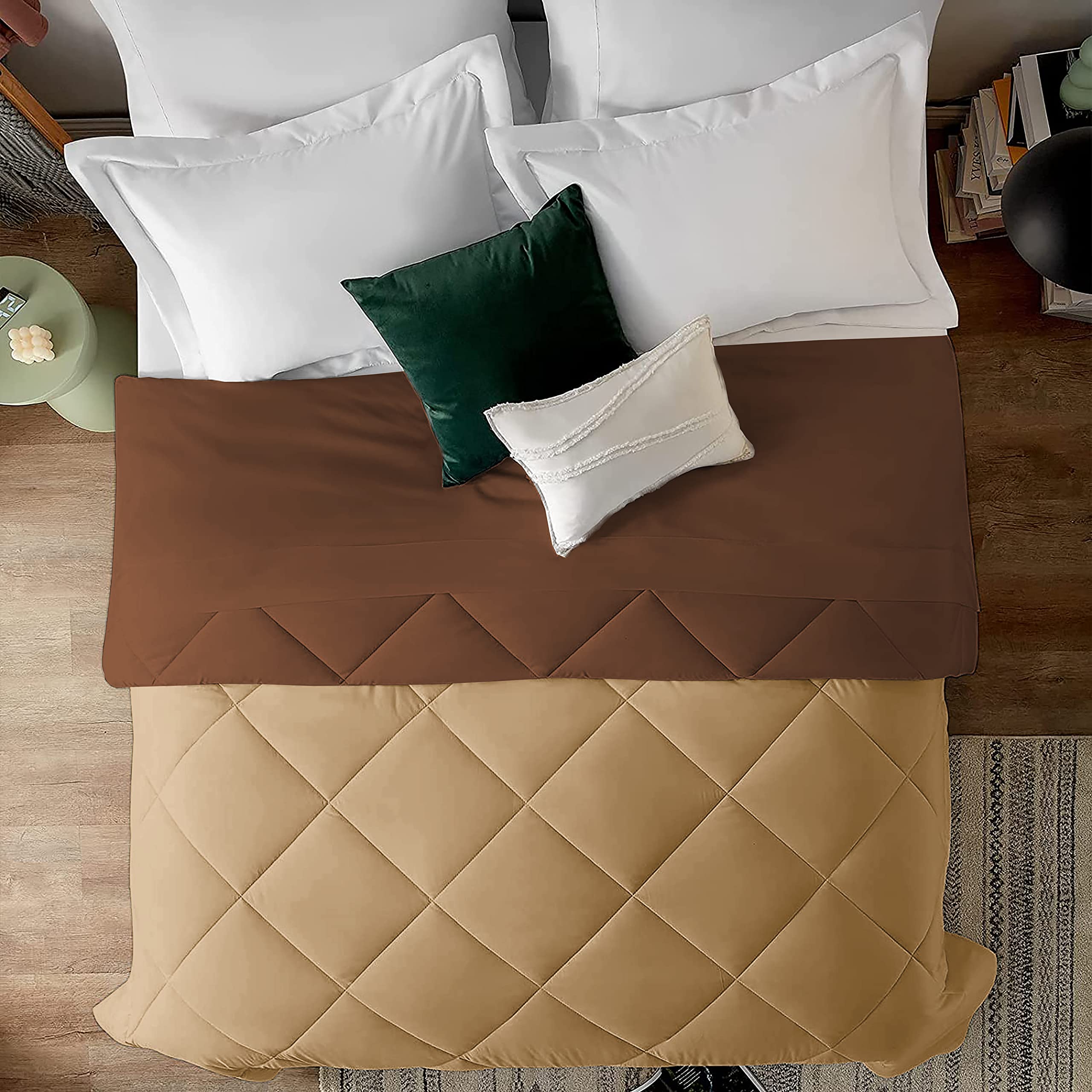 Edmund  600 Gsm Heavy Winter Reversible Comforter For Double Bed Comforter/Duvet/Rajai/Quilt/Blanket (90 X 100) Inches  Wint