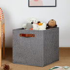 Dullemelo Fabric Storage Cubes,13 Inch Cube Stroage Bins For Empty Gift Basket,Toys Nursery Clothes Storage Linen Closet Organiz