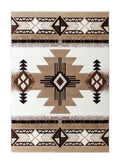 Flash Furniture Mohave Traditional Southwestern Style Area Rug - Rustic Ivory Accent Rug - 8' X 10' - Olefin Fibers With Jute Backing