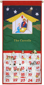 Personalized Traditional Nativity Advent Calendar By Pockets Of Learning | Holiday D  Cor, Crche Manger Scene, Christmas Fabric