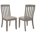 Coaster Furniture Nogales Slat Back Coastal Grey (Set of 2) Side Chair 109812