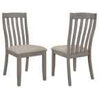 Coaster Furniture Nogales Slat Back Coastal Grey (Set of 2) Side Chair 109812
