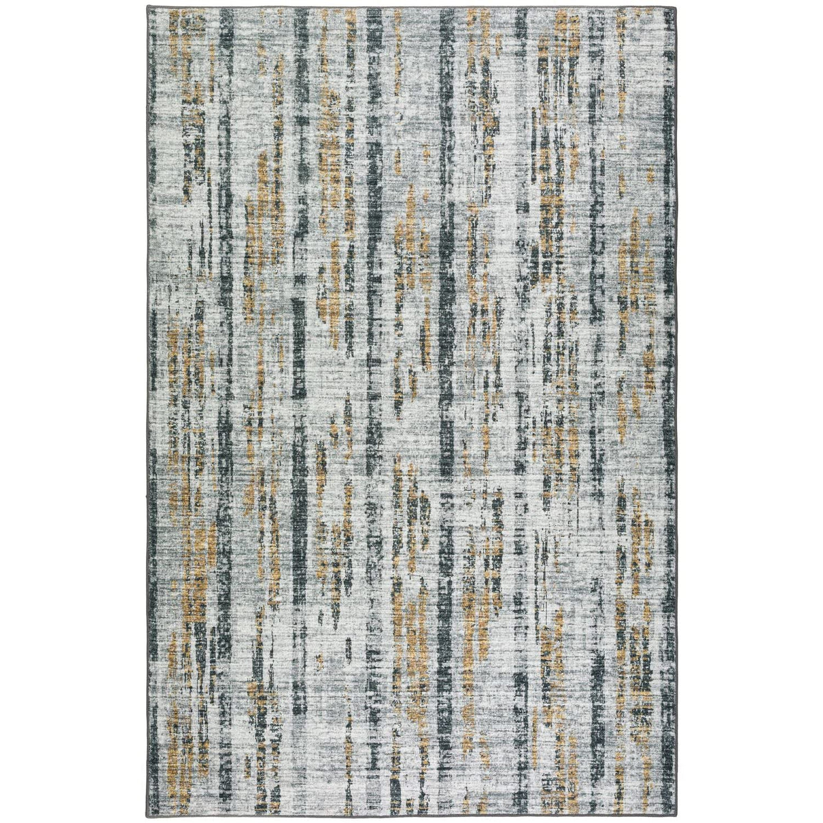 Winslow Wl6 Grey Transitional Rug Rectangle 5' X 7 ' 6&quot;