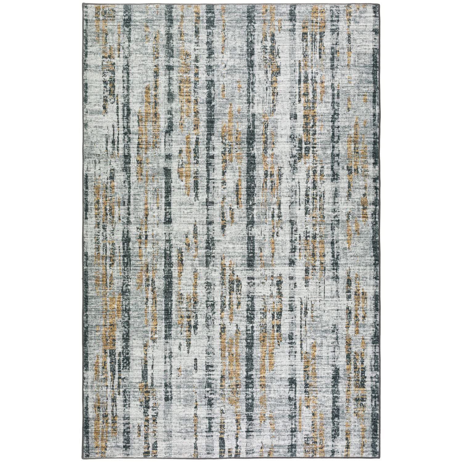 Winslow Wl6 Grey Transitional Rug Rectangle 5' X 7 ' 6"