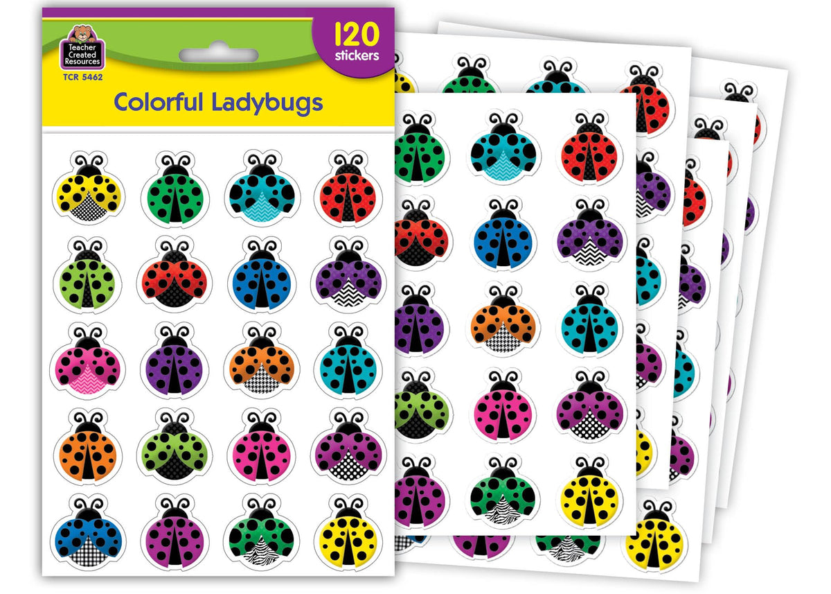 Teacher Created Resources (5462) Colorful Ladybugs Stickers