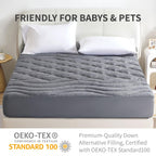 Sonive Waterproof Mattress Pad - Cooling Mattress Cover, Soft Quilted Mattress Protector, Thick Breathable Noiseless Mattress To