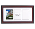 CreativePF- 3 Opening Glass Face Mahogany Picture Frame to hold 5 by 7 inch Photographs including 10x20-inch White Mat Collage