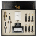 Wordsworth & Black Calligraphy Pen Gift Set, Includes Ink Bottle, 6 Ink Cartridges, Ink Refill Converter, 6 Replacement Nibs, Pr