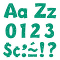 Teal Sparkle 4' Playful Font Uppercase/Lowercase Punch-Out Ready Letters By Trend Enterprises, Inc; 216 Ct.