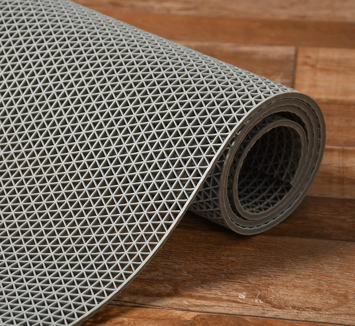 VNQ! Anti Skid & Multipurpose Rubber Mat/Bathroom Mat/Shower Mat/Carpet/Rugs/Rainmat/Swimming Pool Mat Colour Grey|(2X9 Feet)
