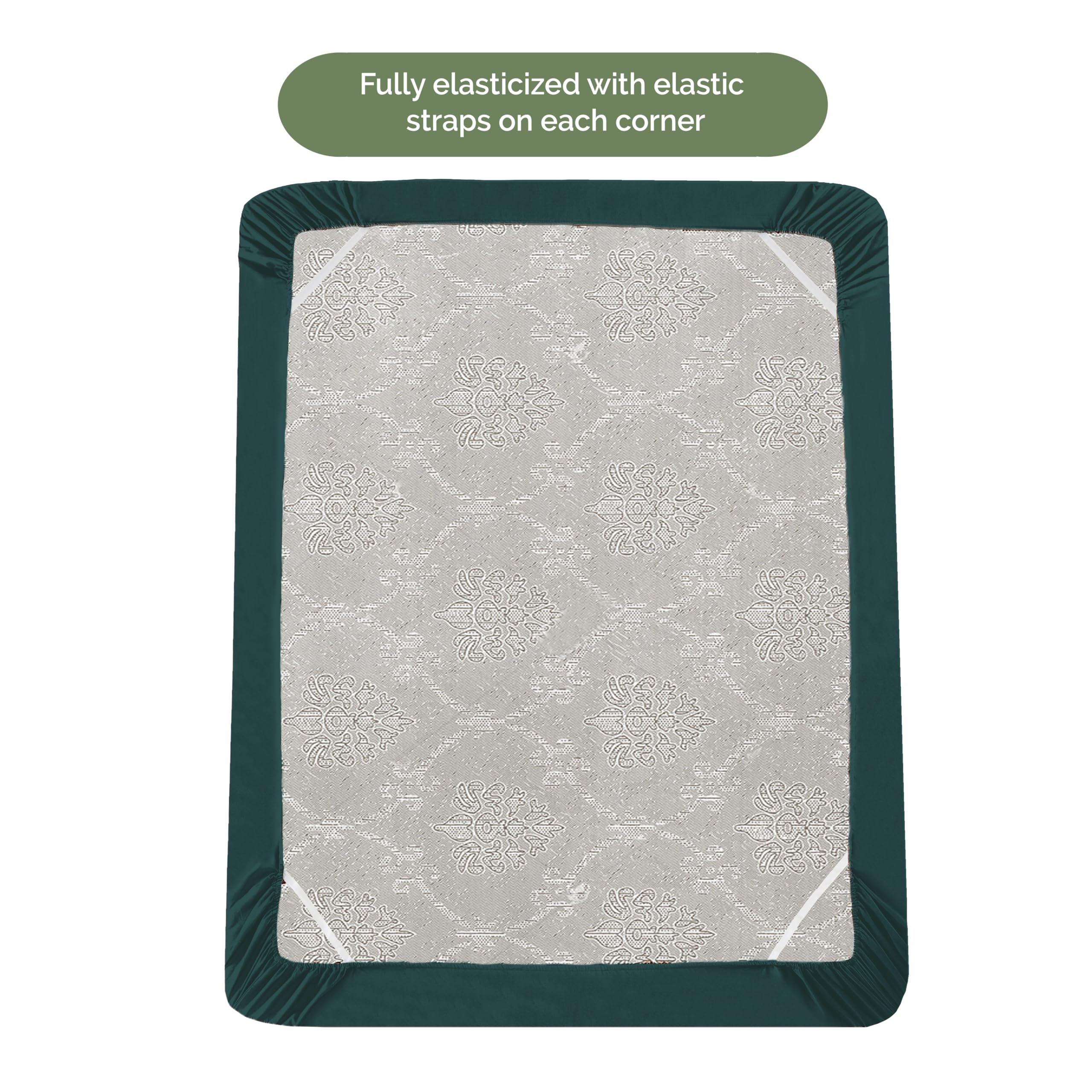 Elegant Comfort 1500 Premium Hotel Quality 18-21 Inches Deep - Extra Deep Pocket Single Fitted Sheet For High Mattress, Luxury And Softest, Smart Pocket - Wrinkle Free, Queen, Marine Teal