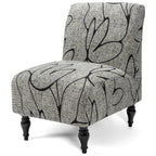 Liykimt Armless Accent Slipper Chair Cover Slipcover,Slipper Chair Without Arms Fabric Stretch Spandex Removable for Armless Cha