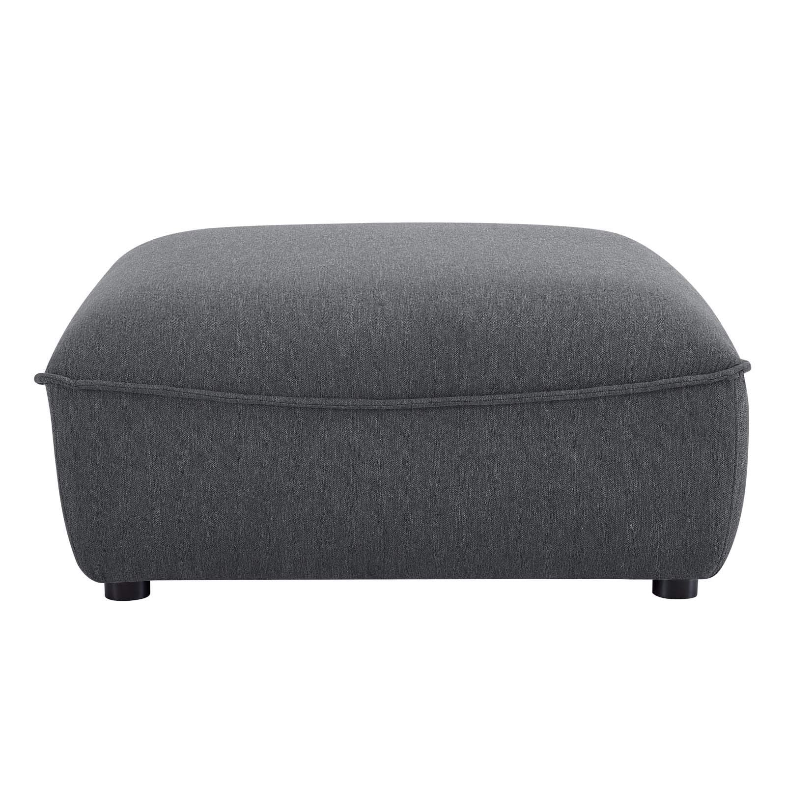 Modway Eei-4419-Cha Comprise Sectional Sofa Ottoman, Charcoal