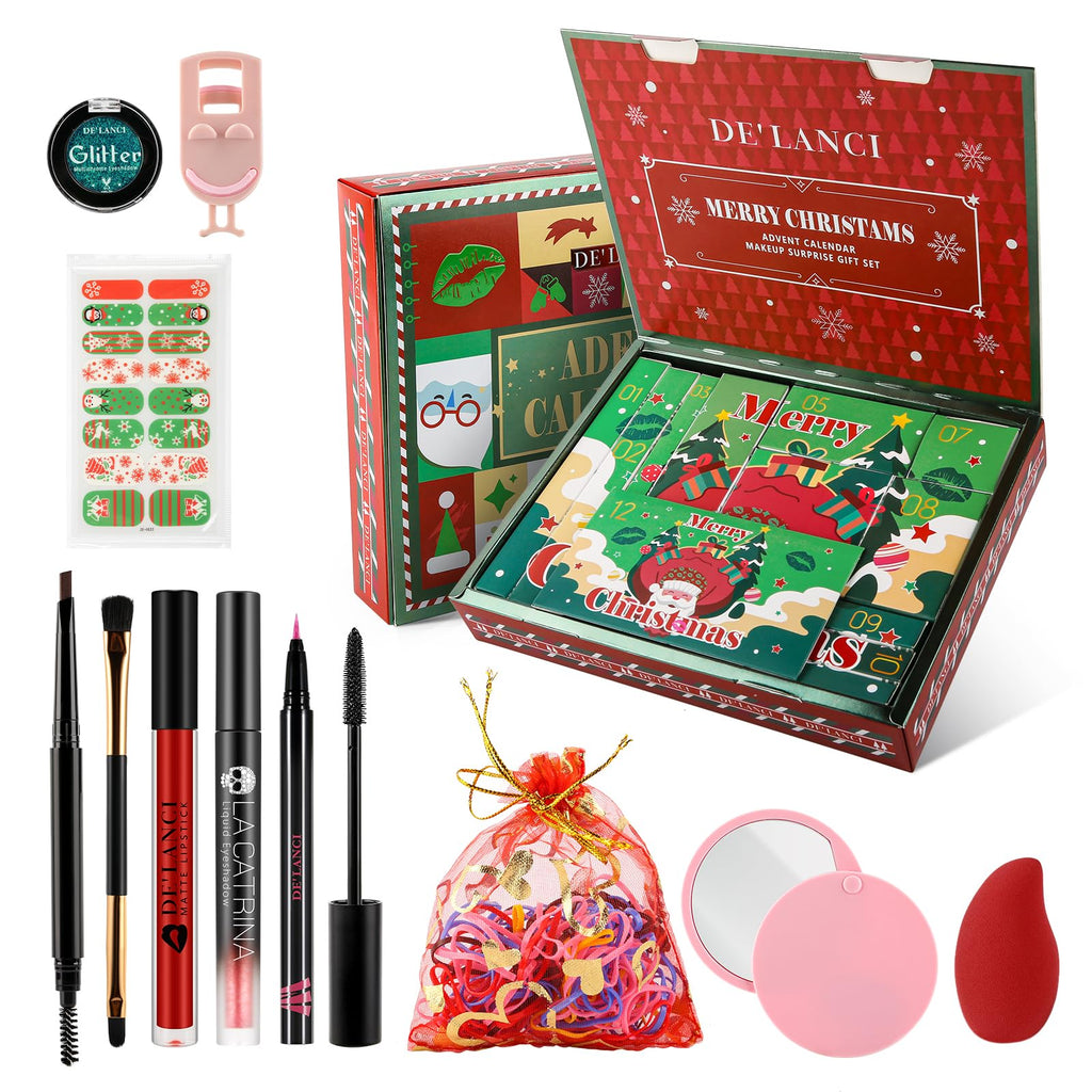 Makeup Advent Calendar 2023, 12 Days Christmas Countdown Advent Calendar Gift for Women, Xmas Gift for Girls,Makeup Gift Set,Xma