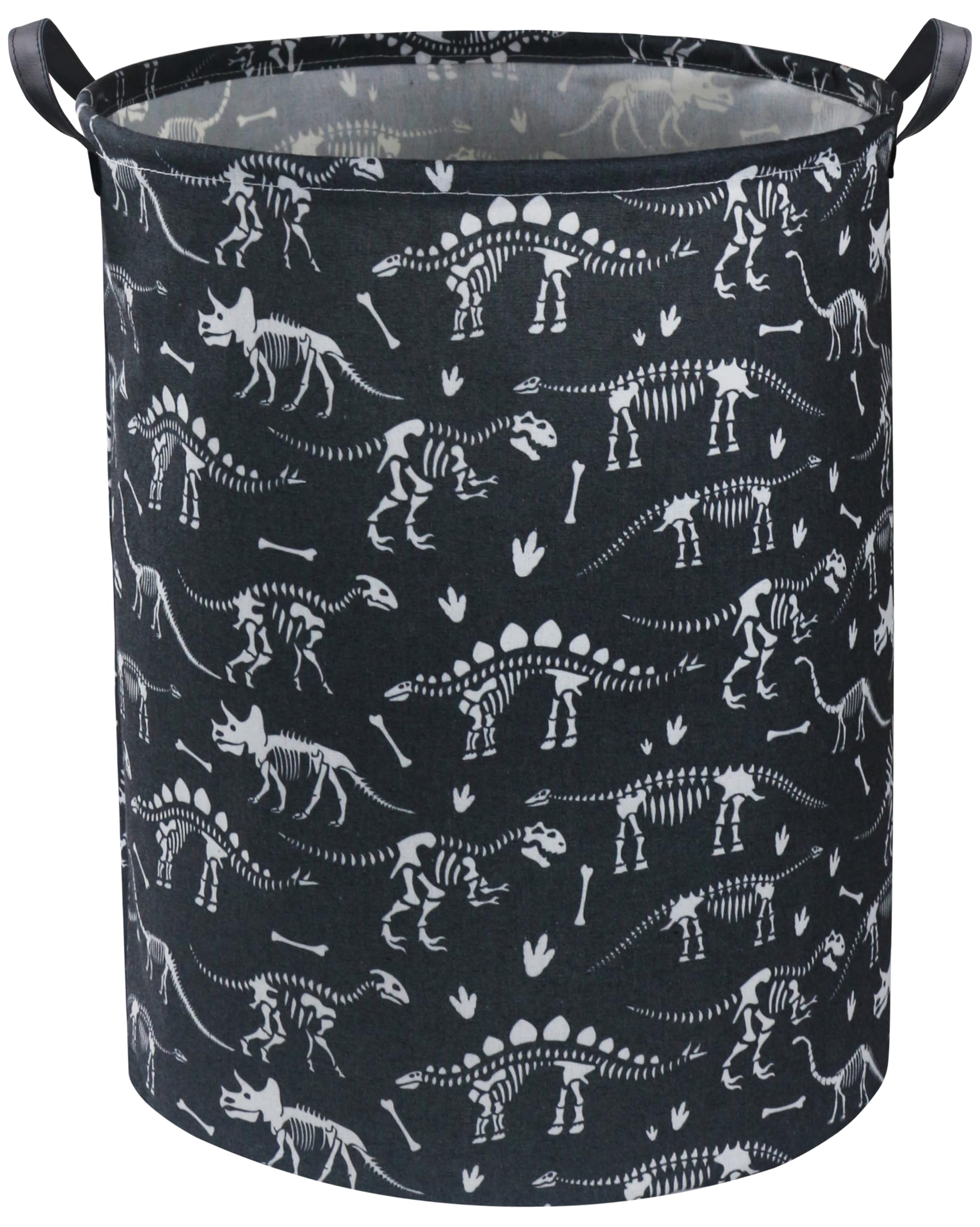 HIYAGON Dinosaur Kids Laundry Basket Kids Laundry Hamper Baby Nursery Hamper for Boys and Girls Cute Toy Storage Organizer Bins 